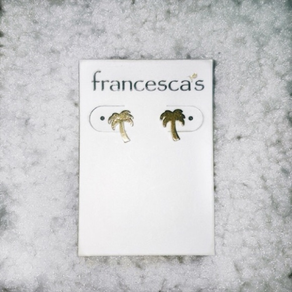 Francesca’s Palm Tree Earrings